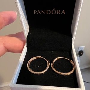 Pandora hoop earrings